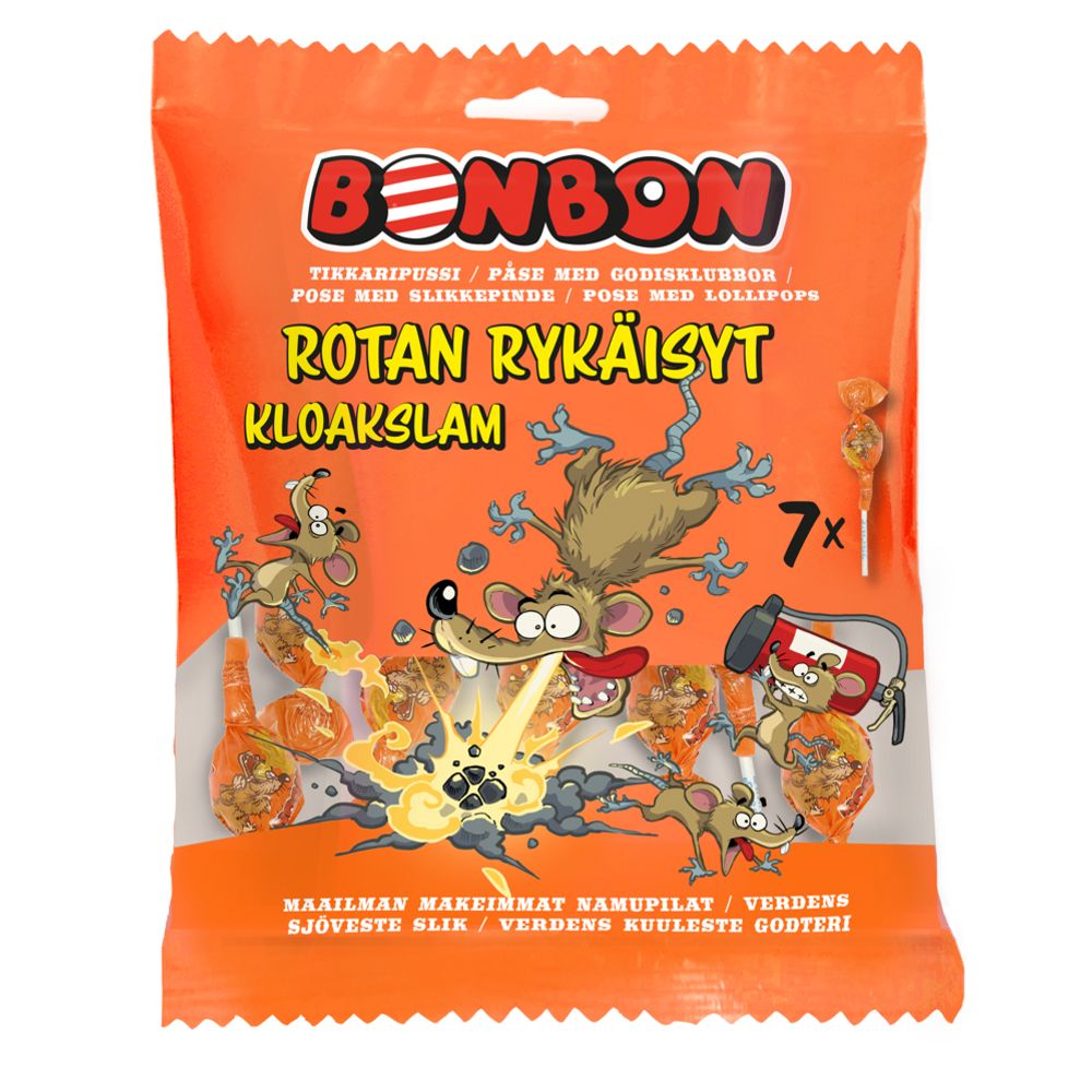 BonBon Rotan Rykäisyt -tikkaripussi 91 g
