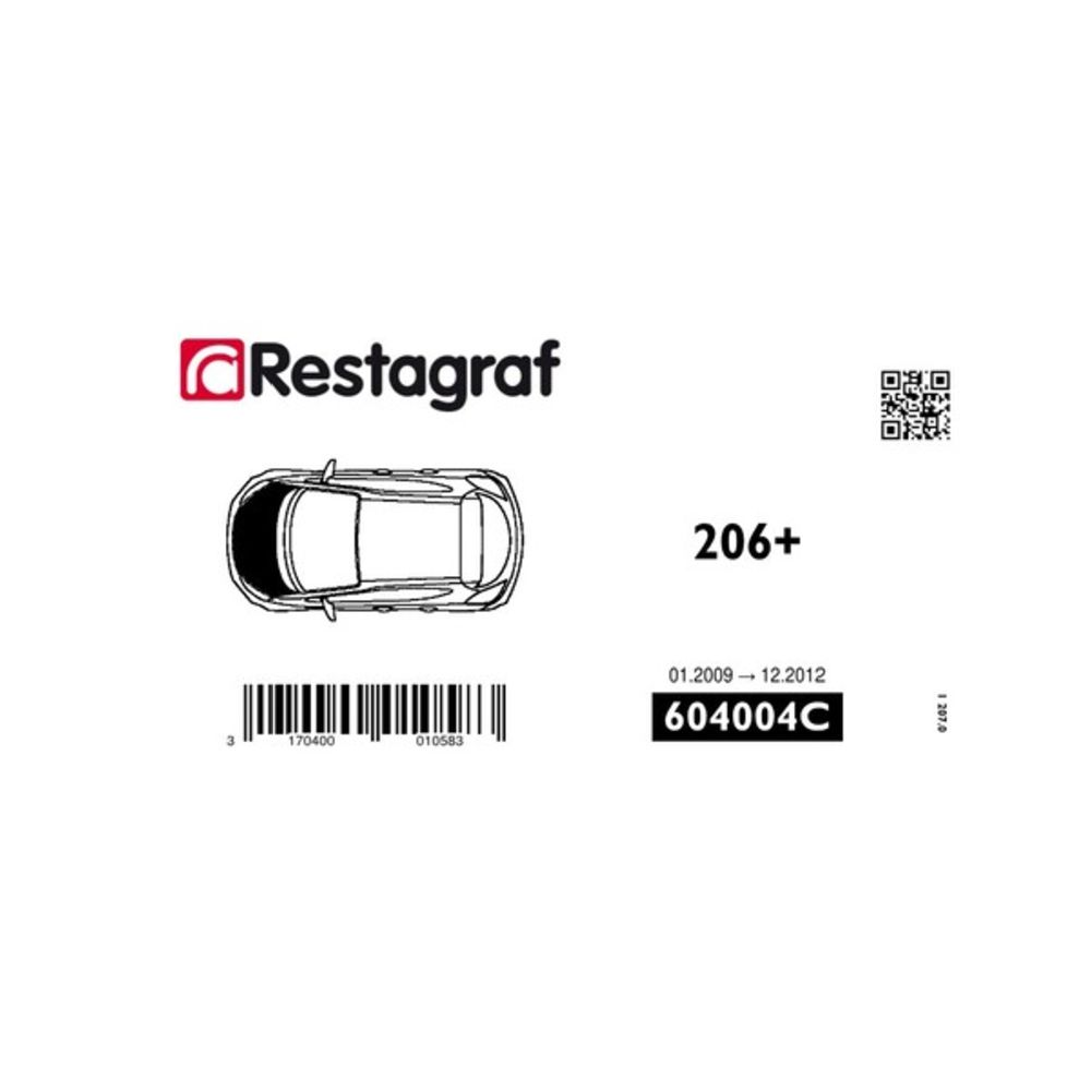 Kiinnikesarja Peugeot konepelti 604004C 14 osaa