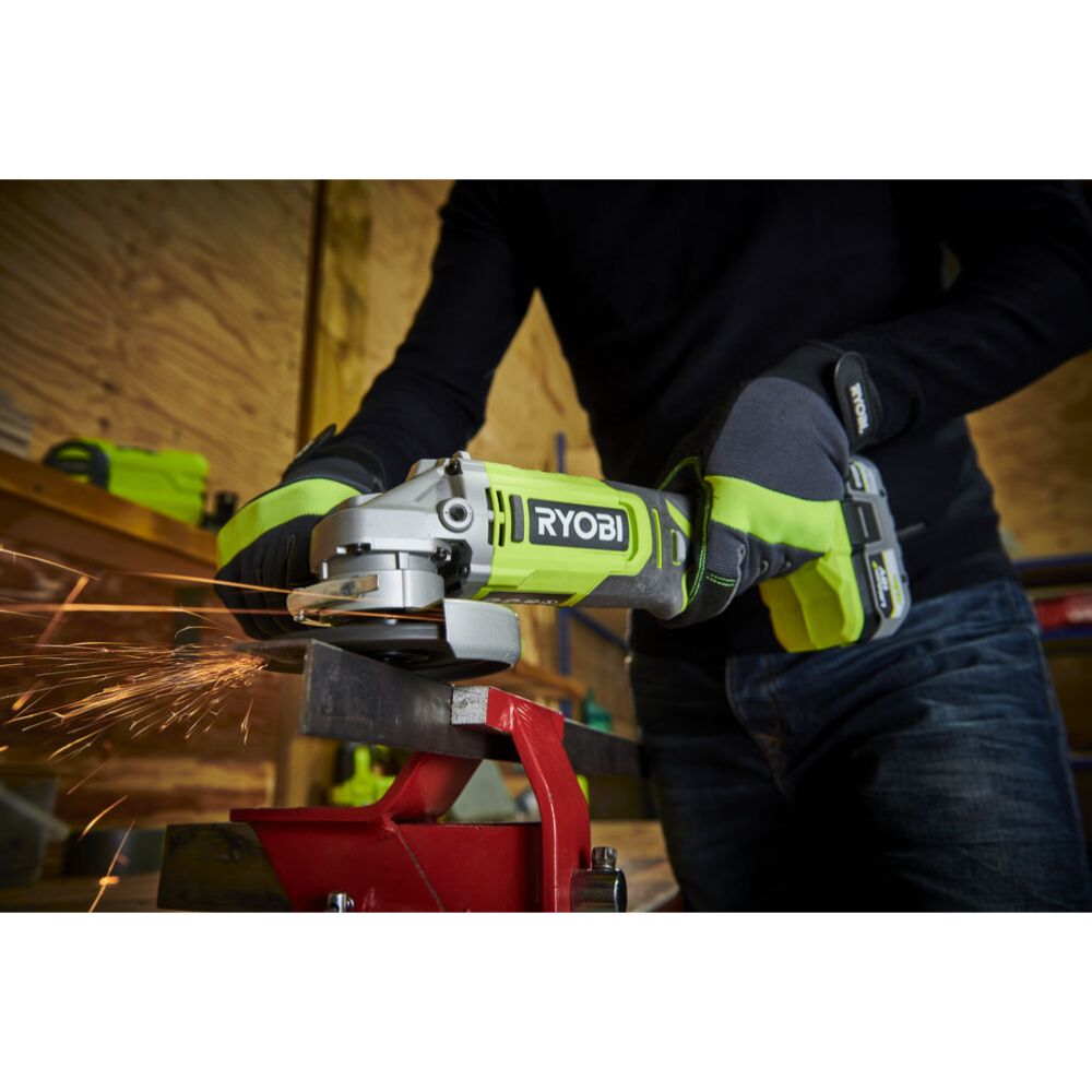 Ryobi ONE+ akkukulmahiomakone 115 mm RAG18115-0 runko