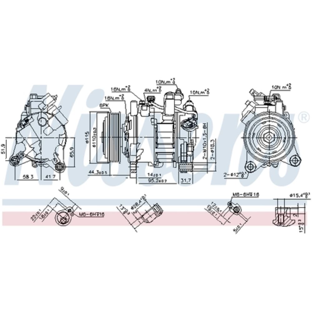 Ilmastointilaitteen kompressori 30-00344