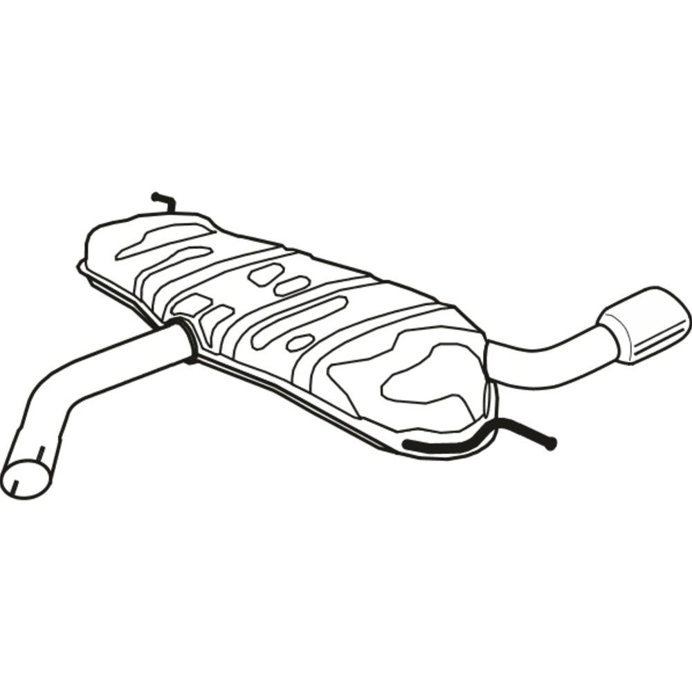 Bakre ljuddämpare 14-57023