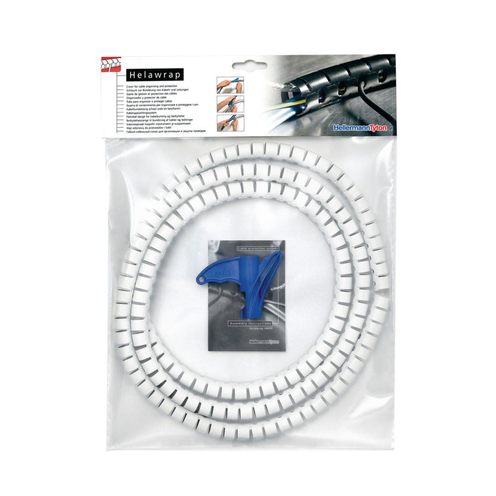 HellermannTyton Helawrap kabelspiral 25 mm x 2 m, vit