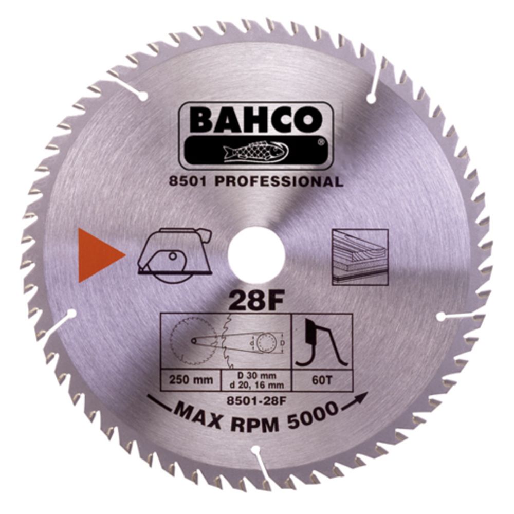 Bahco 8501 tiheähampainen sirkkelinterä laminaatti/kovapuu