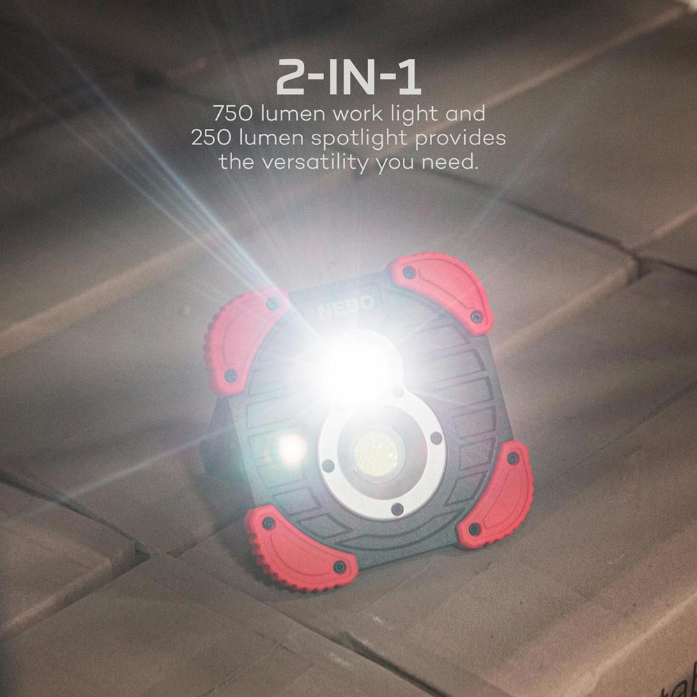 Nebo Tango uppladdningsbar LED-arbetslampa 1000 lm