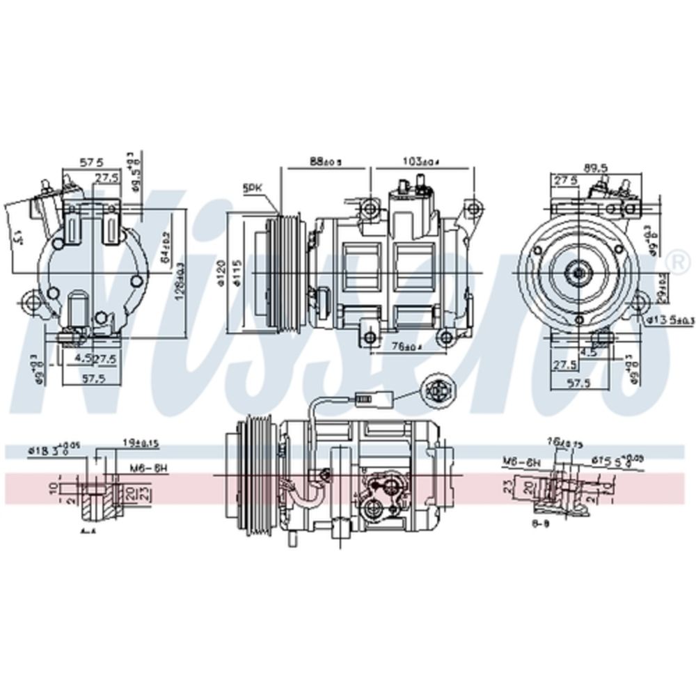 Ilmastointilaitteen kompressori 30-04002