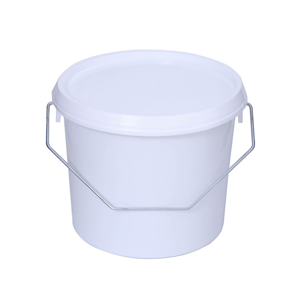 Plasto kaanega ämber, valge, 3 l