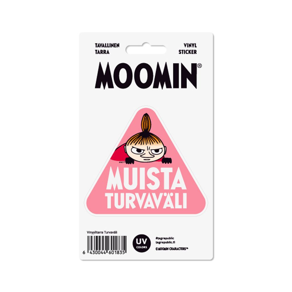 Moomin säkerhetsavstånd dekal