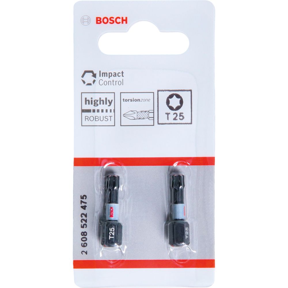 Bosch Impact ruuvauskärki T25 25 mm 2 kpl
