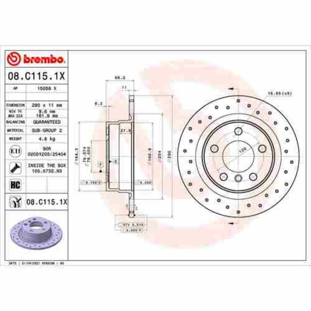 Bromsskiva 22-00620