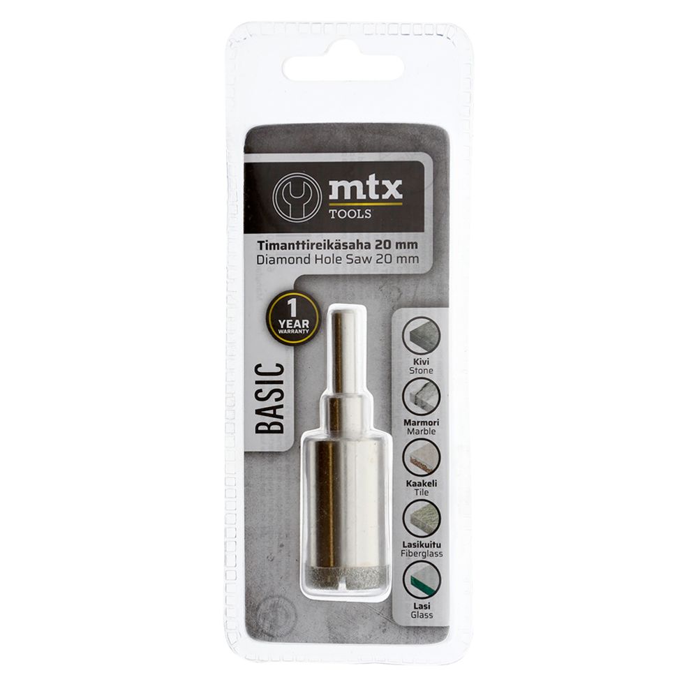 MTX Tools Basic teemantkattega augusaag, 20 mm