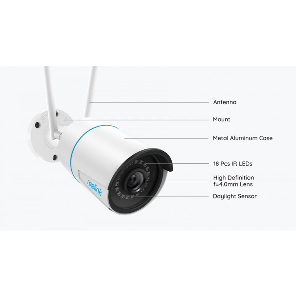Reolink W320 5MP bullet AI WiFi-kamera för utomhusbruk