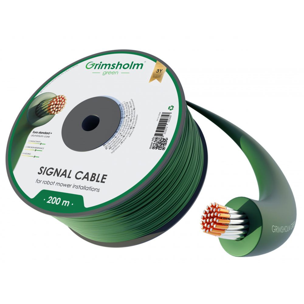 Grimsholm Green Euro Standard Plus begränsningskabel för robotgräsklippare 3,45 mm x 200 m
