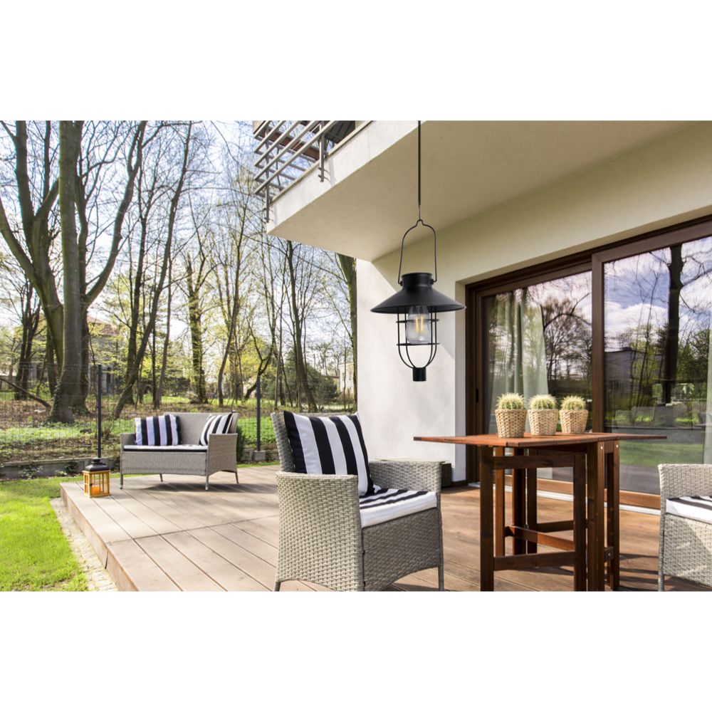Grundig 2-in-1 solar trädgårdsbelysning svart