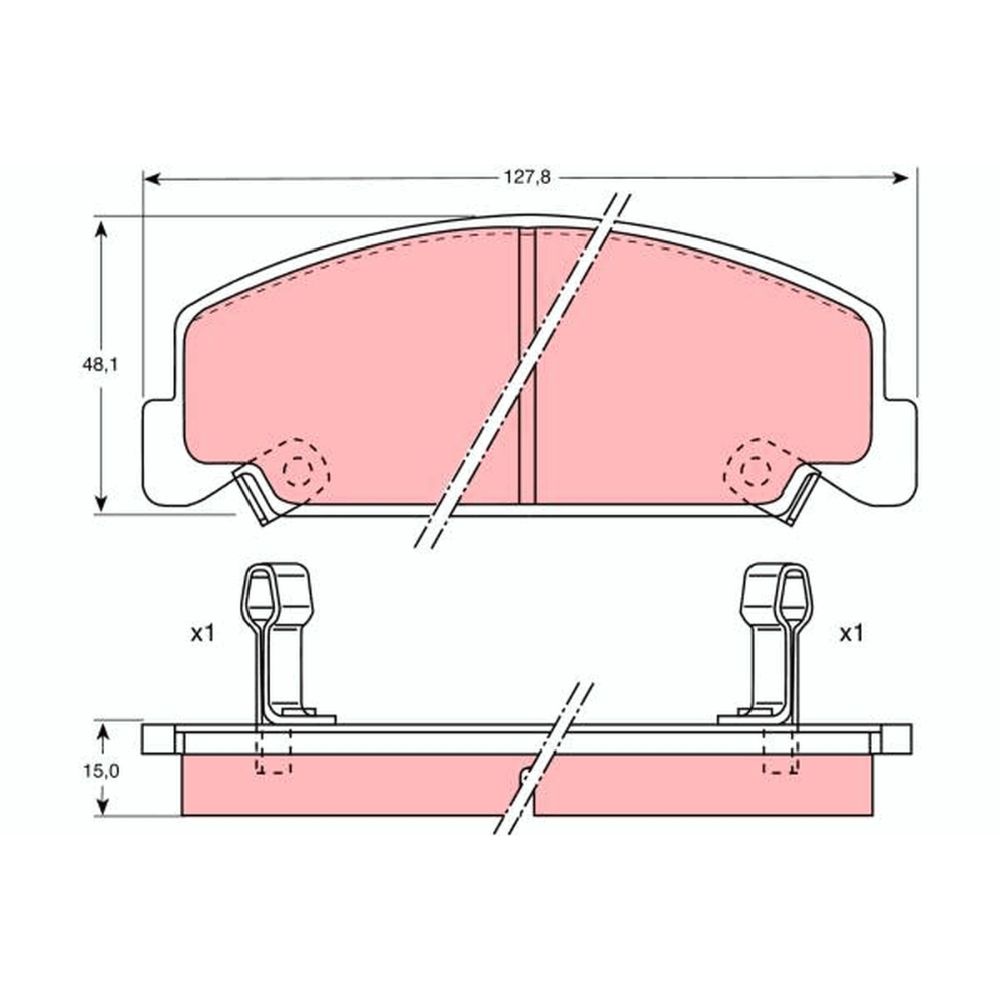 Piduriklotside komplekt 97-22994