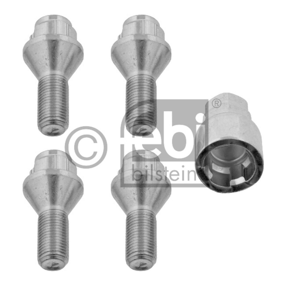 Låsbultsats för hjul M12 x 1,25 x 23 x 50/SW17/SW19