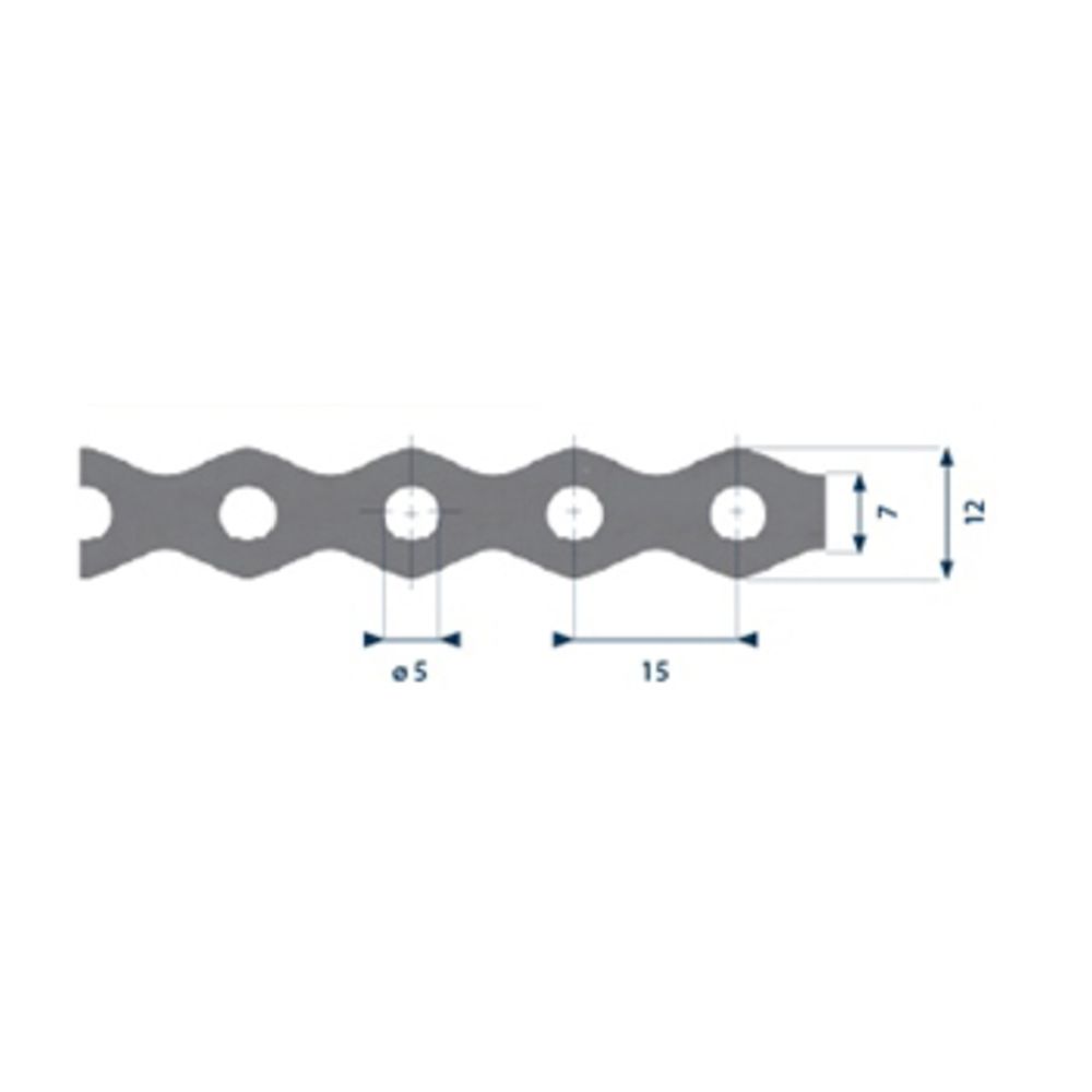 Patentband 0,7 x 12 mm 25 m