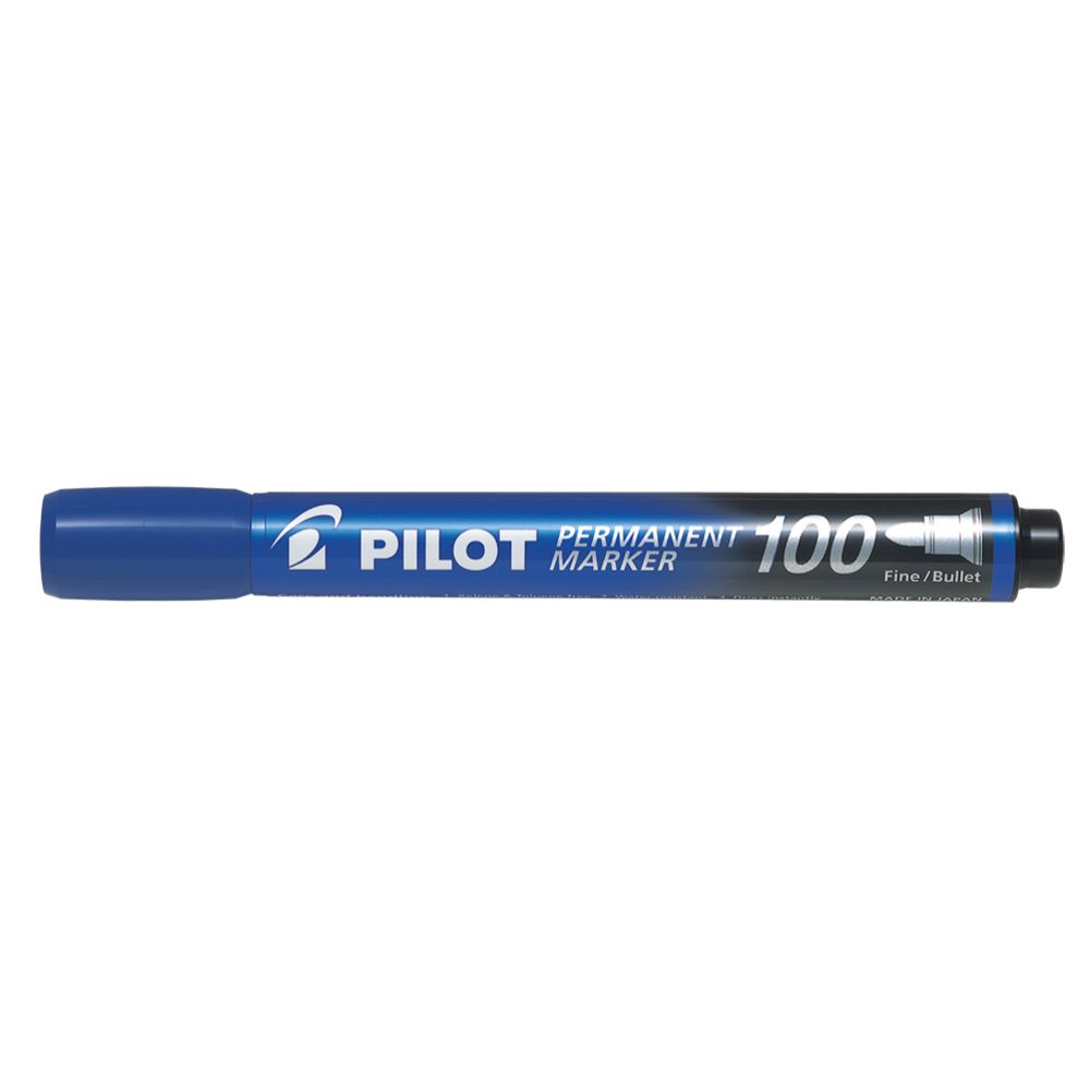 Pilot märkpenna Permanent Marker 100 blå
