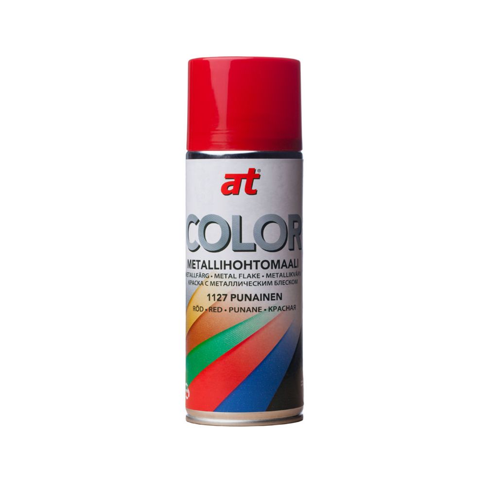 AT-Color metallikvärv, punane, 400 ml