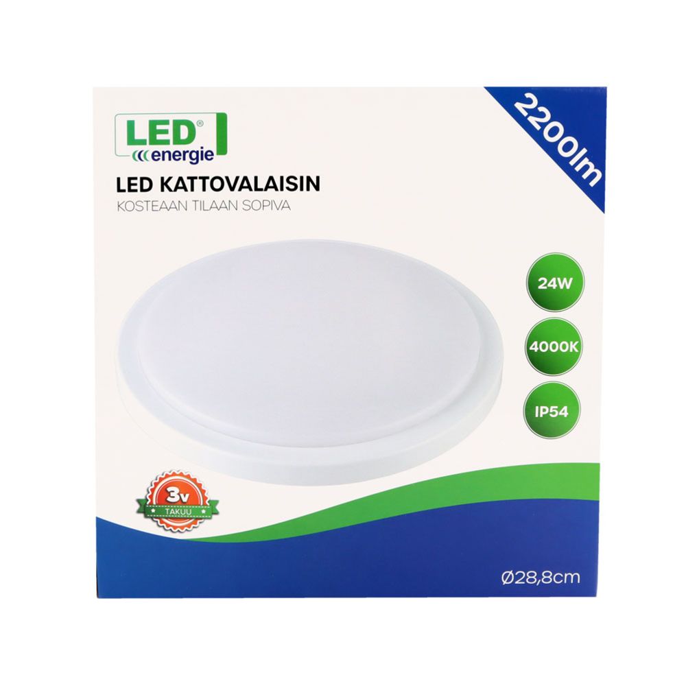 Led Energie laevalgusti, 24 W, 2200 lm, 4000 K, IP54