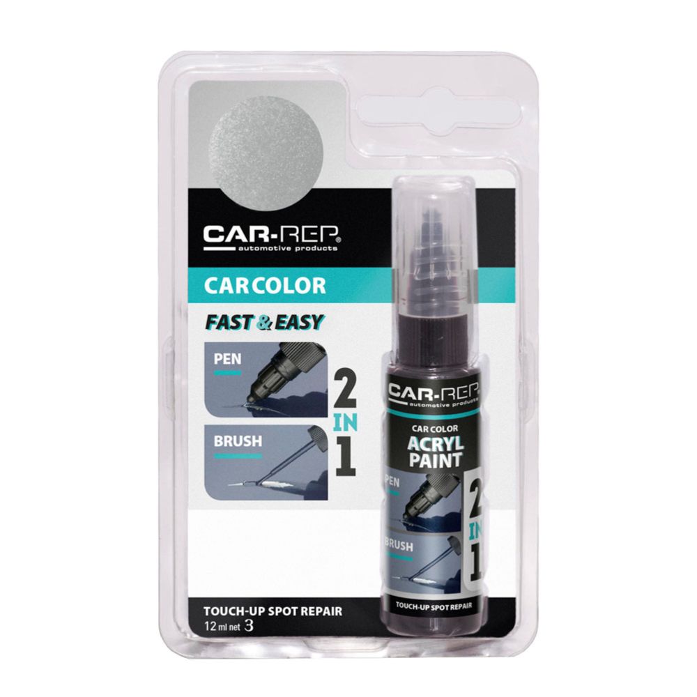 CAR-REP Touch-up korrigeerimispliiats 12 ml 127005 Silver metallic
