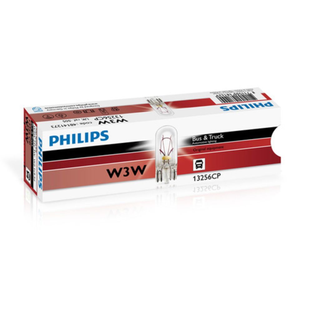 Philips glassockellampa 24V 3W W3W (T10) 10 st.