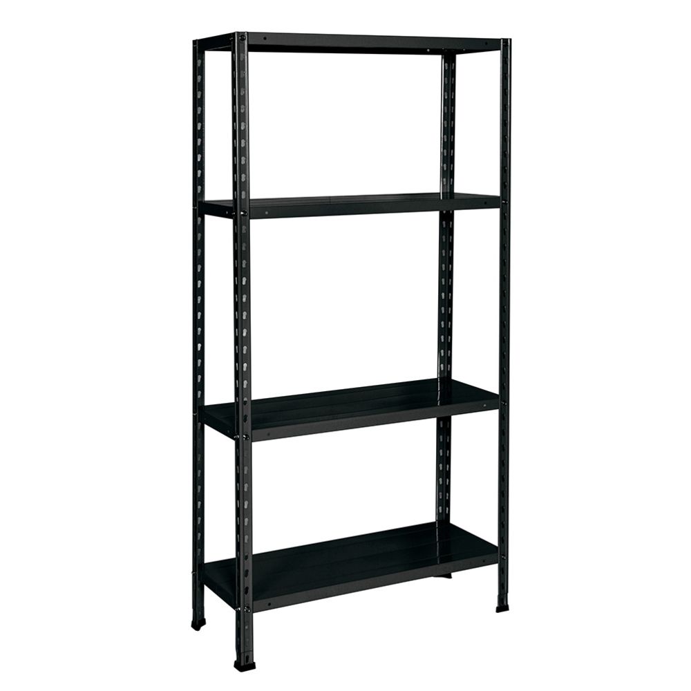 Bizzotto Minikit 03B250N lagerhylla 750 x 300 x 1500 mm, svart 160 kg