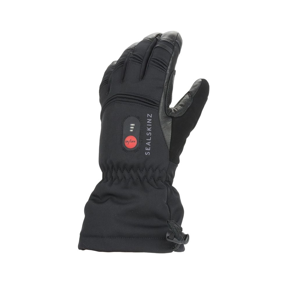 Sealskinz Waterproof lämmitettävät hanskat musta