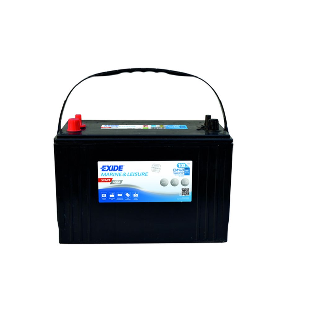 Exide Start AGM EM960 100 Ah / 800 A aku P330 x L175 x K240 +-