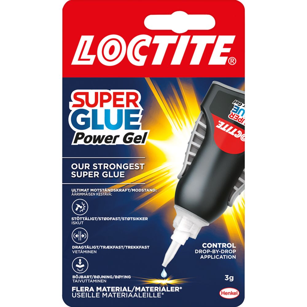 LOCTITE Super Glue Power Gel Control pikaliima 3 g