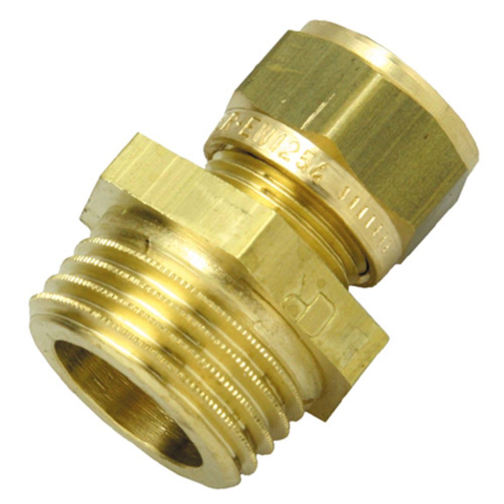Klämringskoppling 15mm x 1/2" utvändig gänga