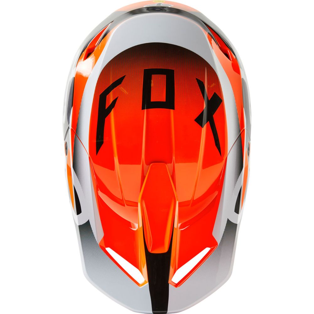 Fox V1 Leed nuorten crossikypärä oranssi S