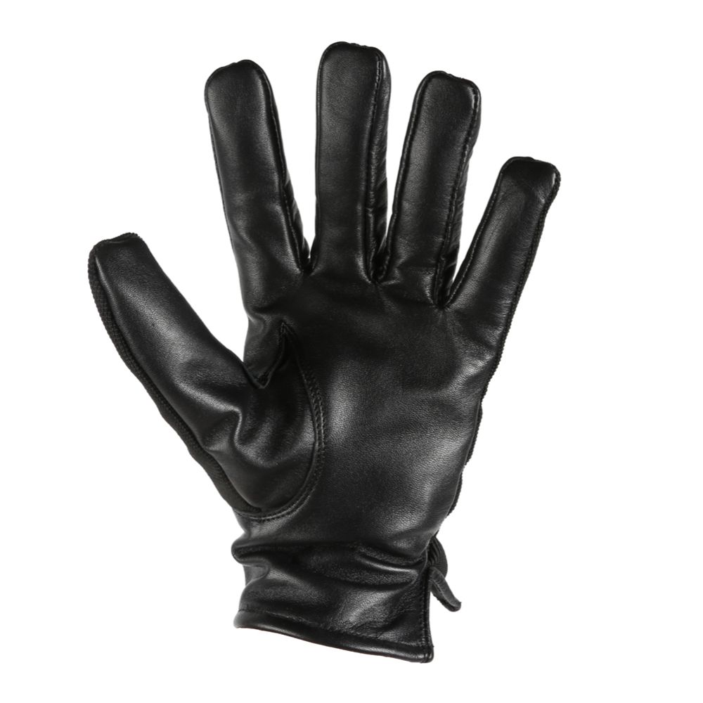 Svarta skinnhandskar med stretch