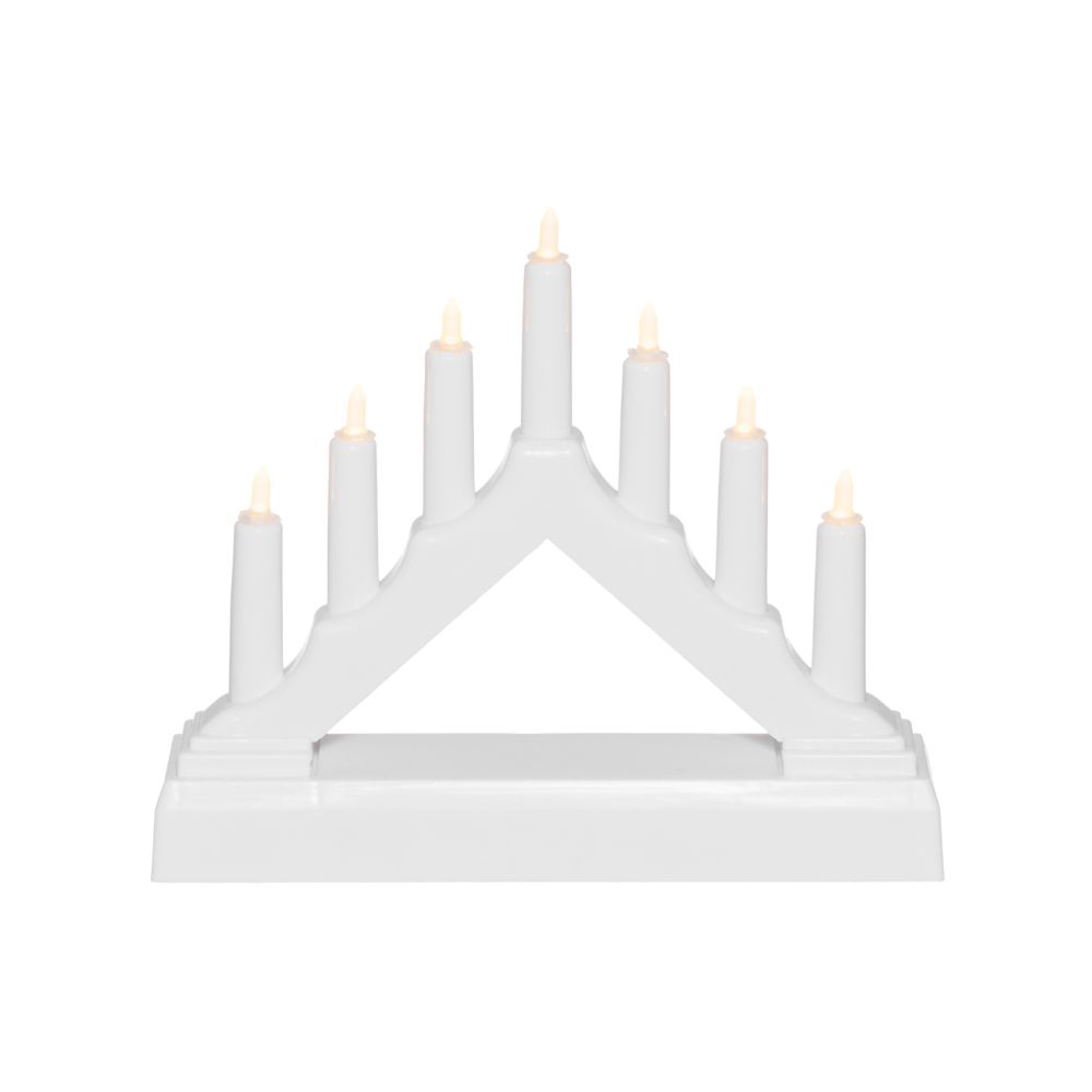 Finnlumor LED-ljusstake mini 13 cm 2 x AA vit