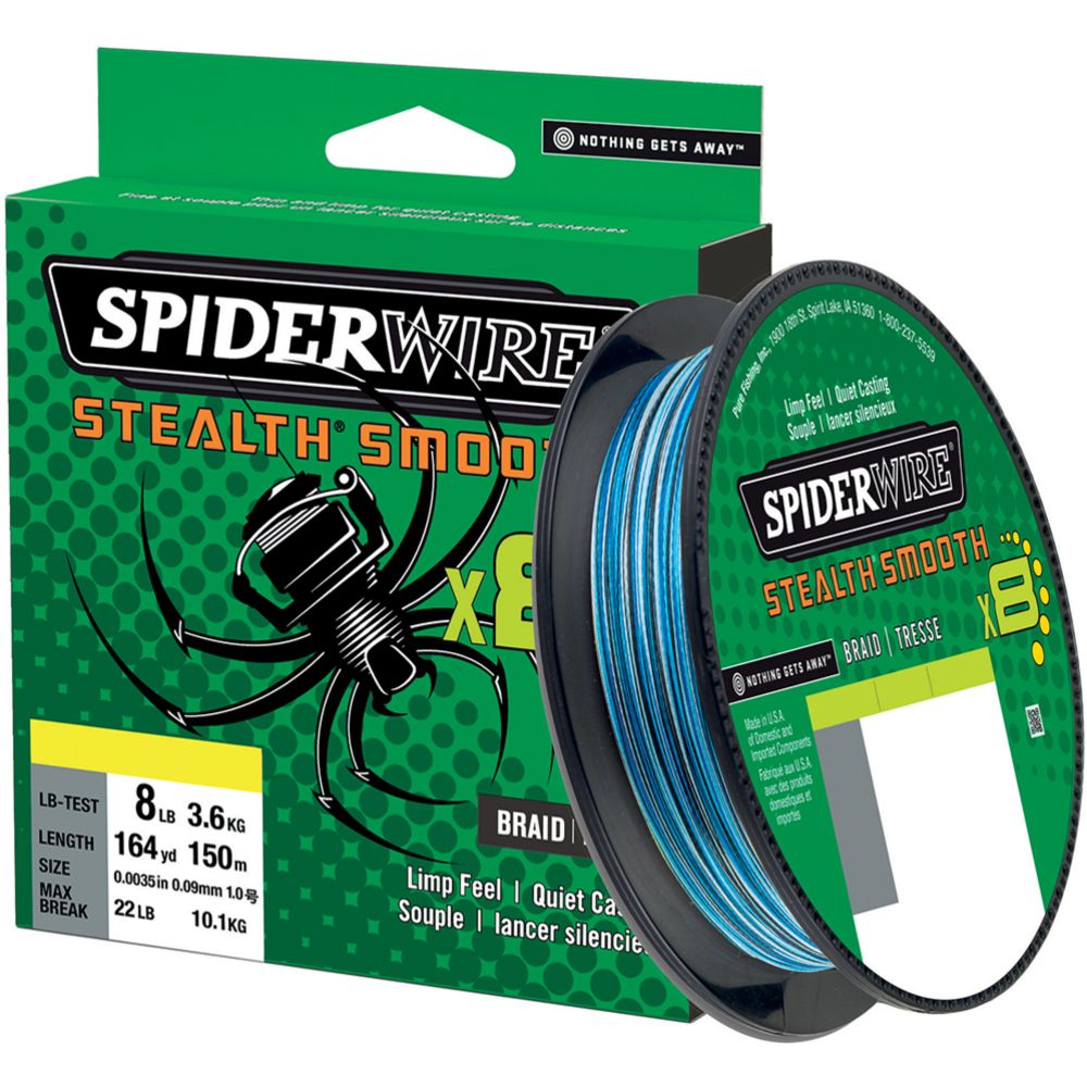 Spiderwire Stealth Smooth 8 kuitusiima 150 m 0,23 mm 23,6 kg bluecamo