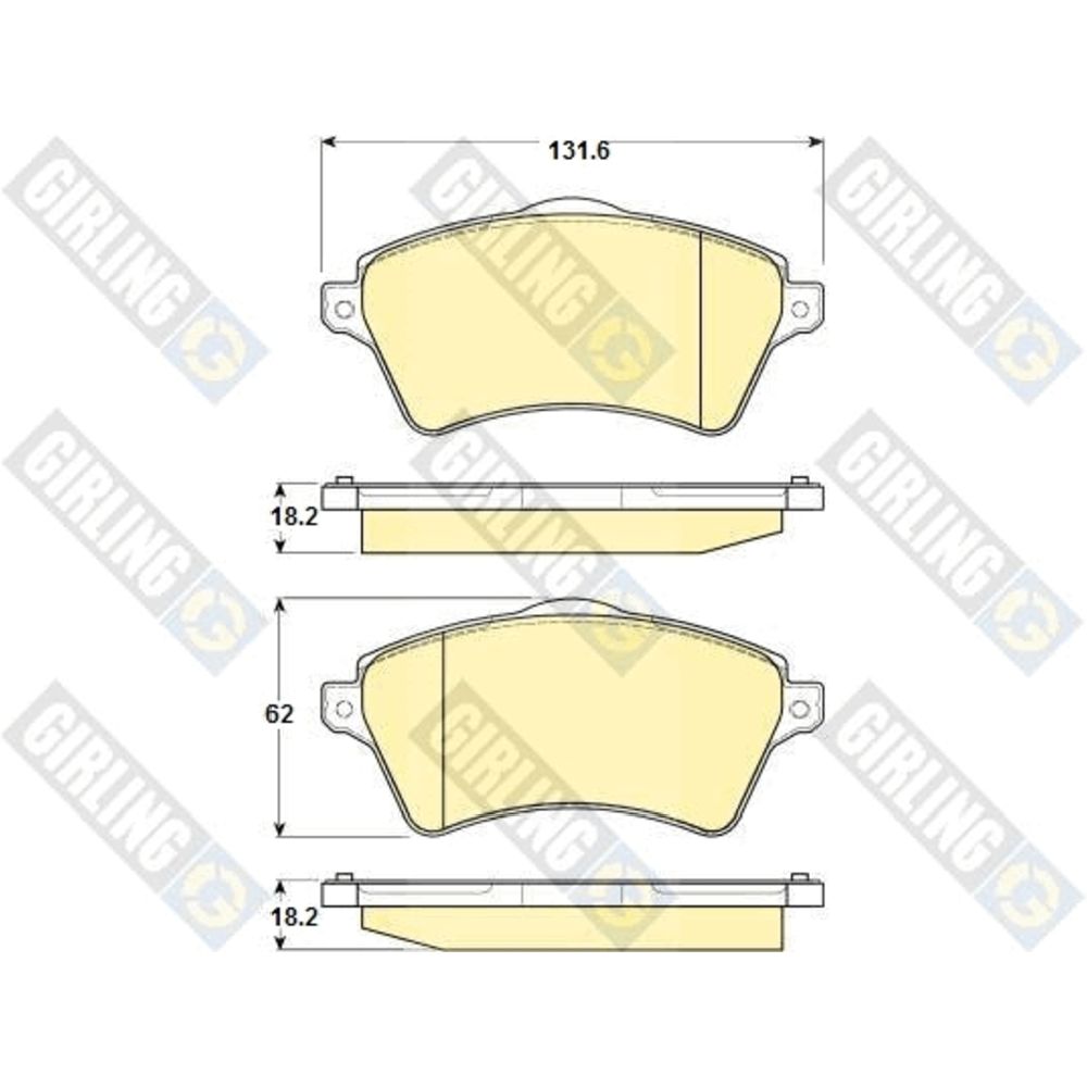 Piduriklotside komplekt 97-22891