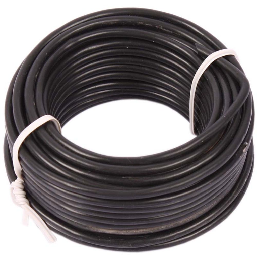 Kabel 1,0 mm² svart 10 m