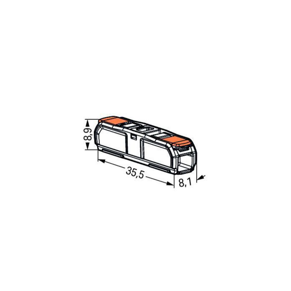 Wago 1-kontaktiline hoobpistik, 0,2—4 mm², 12 tk
