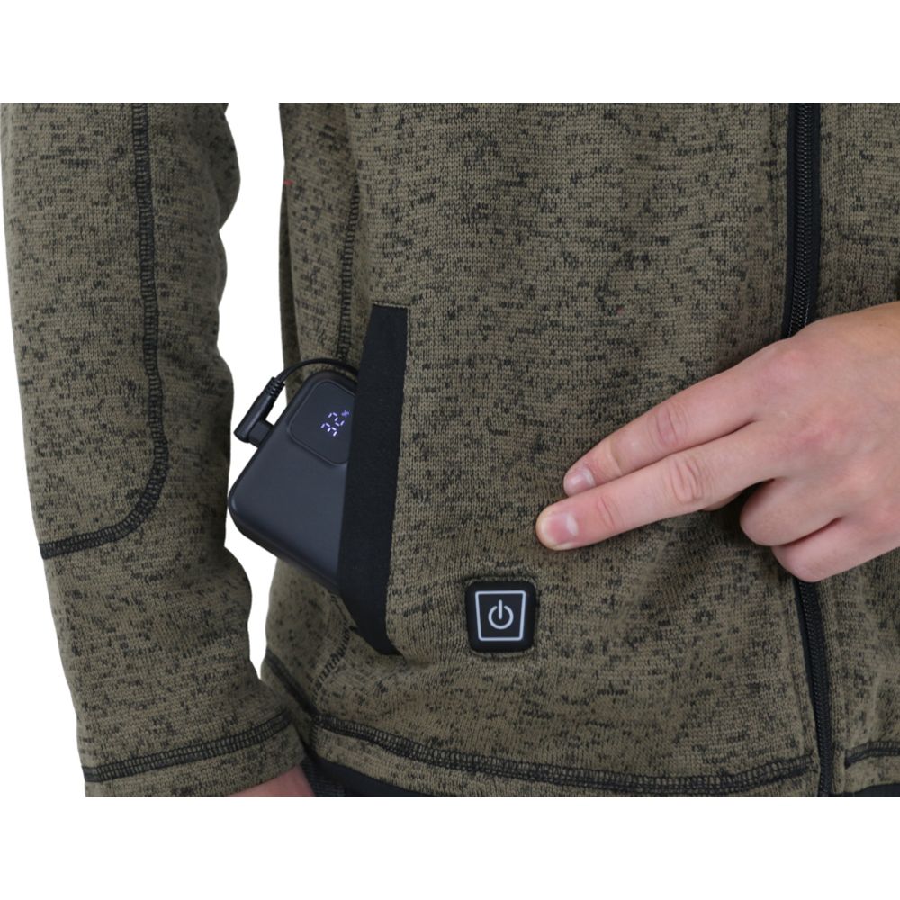 Woodlander värmefleece USB-C grön