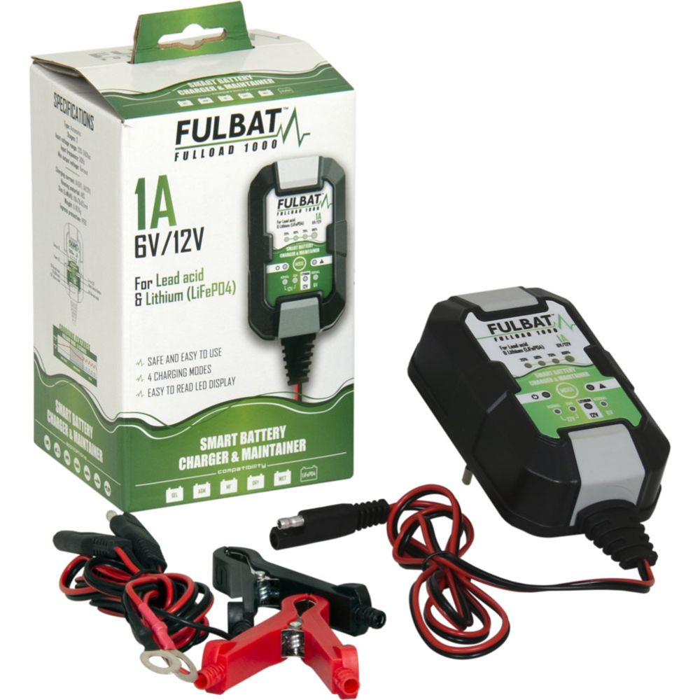 Fulbat Fulload 1000 MP-ylläpitolaturi 6/12 V 3-20 Ah