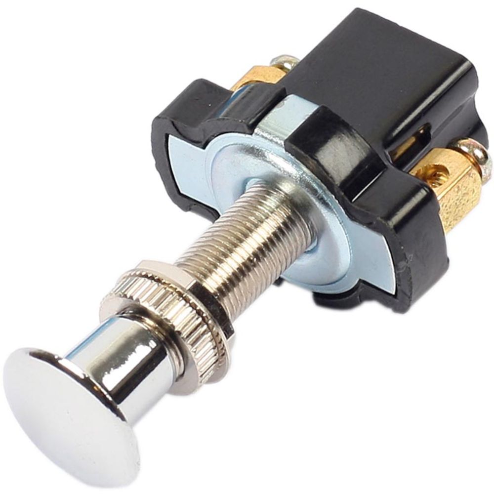 Vetokatkaisija on-off krominupilla12V/5A pitkä