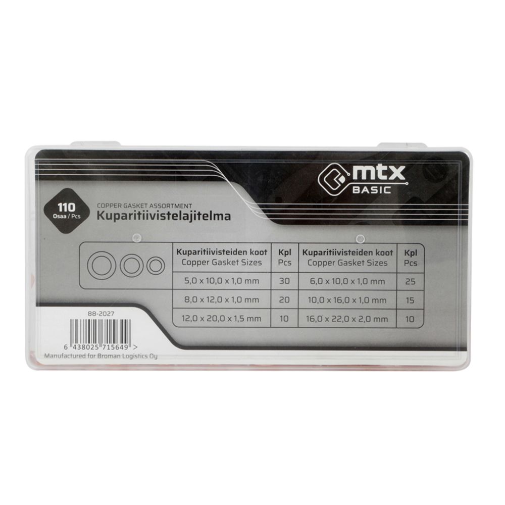 MTX Basic kopparbrickor 110 delar