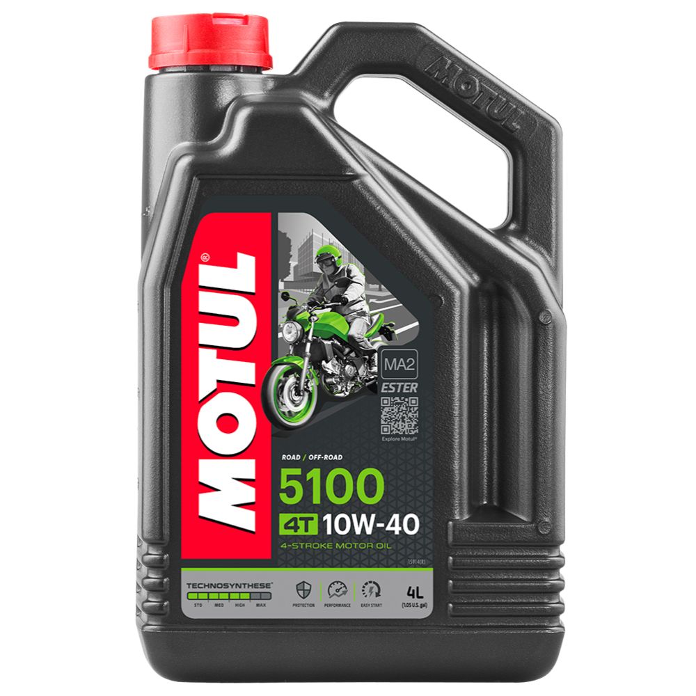 Motul 5100 10W-40 4T sünteetiline mootoriõli mootorratastele, 4 l