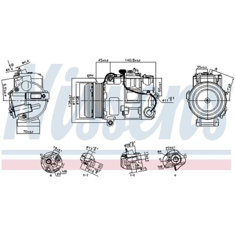 Ilmastointilaitteen kompressori 30-00334