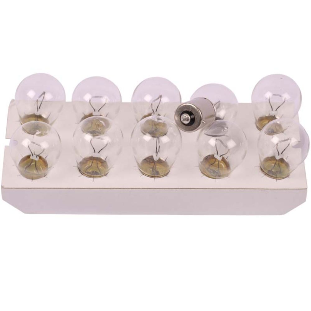 Philips BA15s metallsockellampa 12V 21W P21W 10 st.