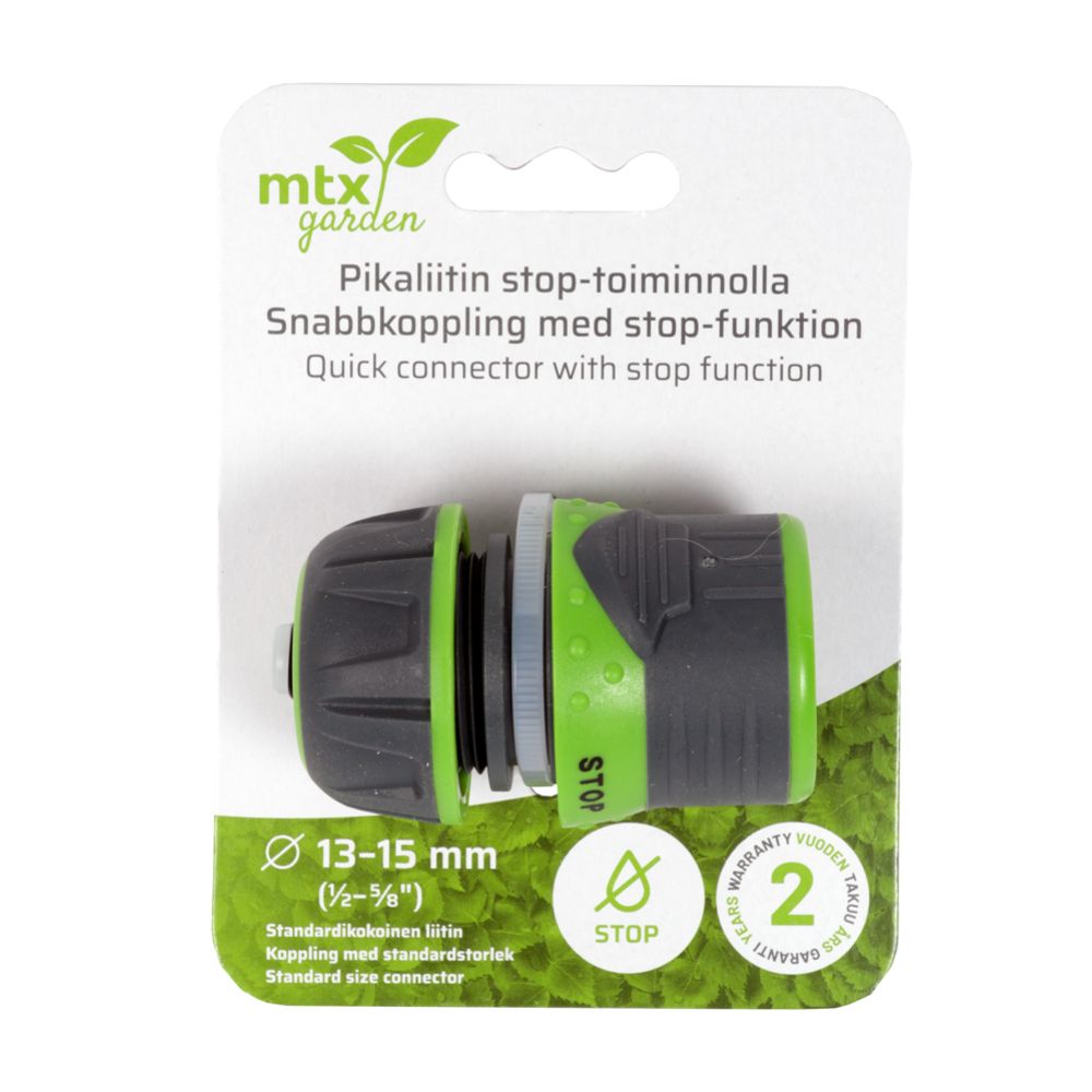 MTX Garden STOP-pikaliitin 1/2 - 5/8" (13 - 15 mm)