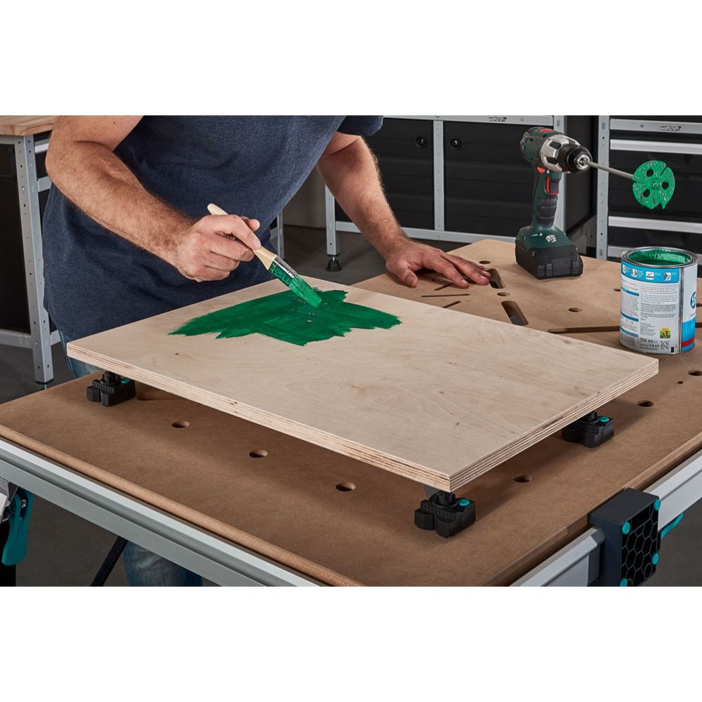 Wolfcraft® puristustapit maalauskärjillä työpöytiin 4 kpl