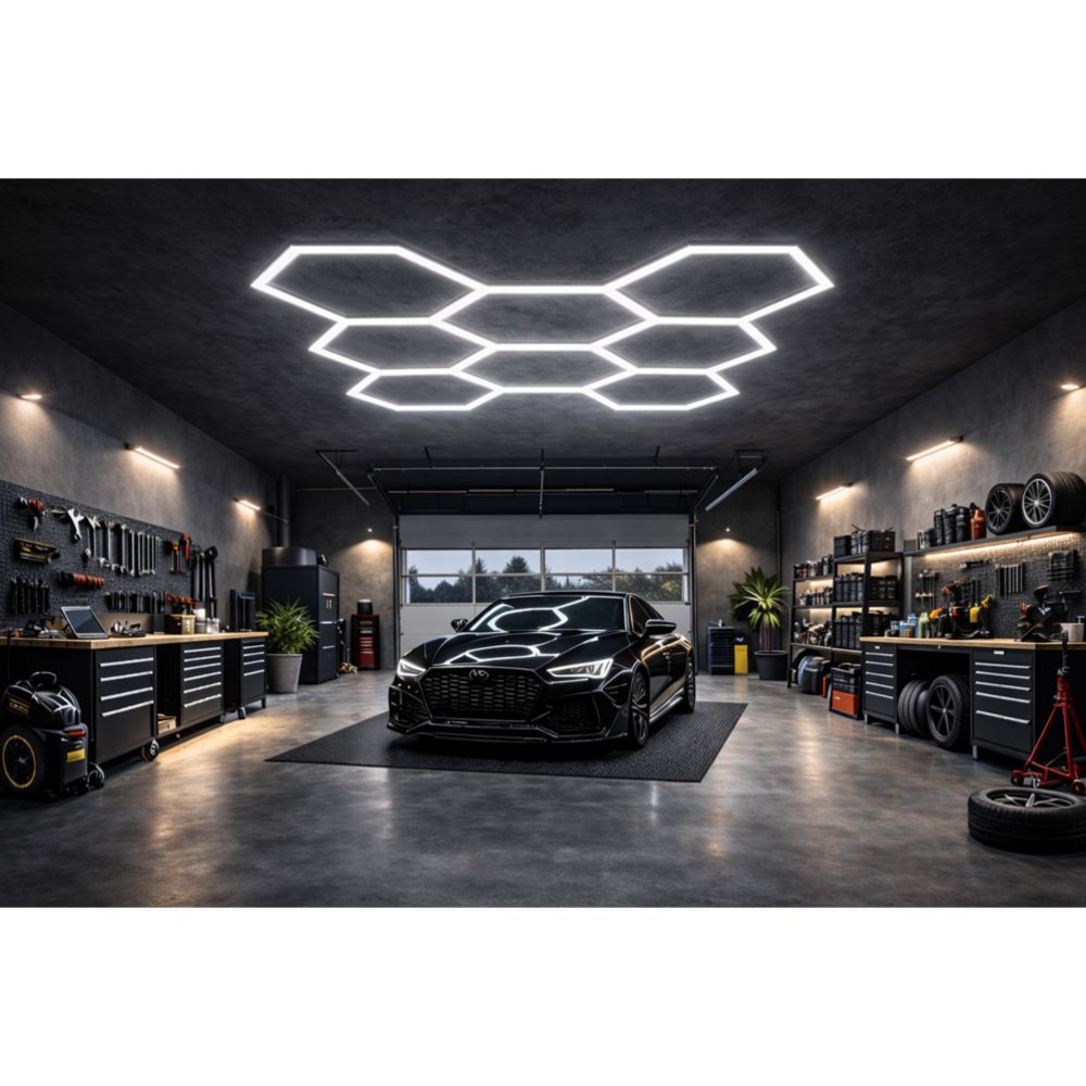 Led Energie Hexagon LED-ljussats 8 st 227,5 W 21 000 lm 6500 K