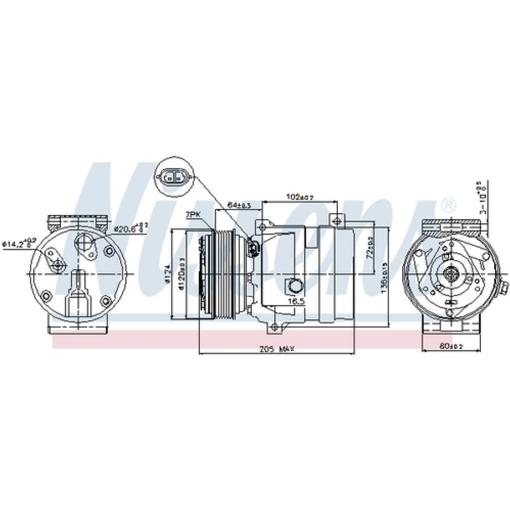 Ilmastointilaitteen kompressori 30-04403