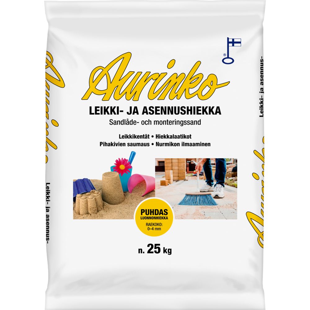 Aurinko leikki-ja asennushiekka 25 kg