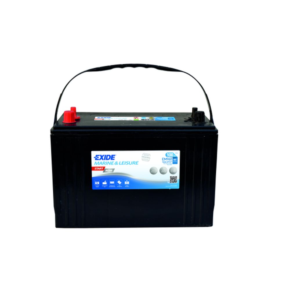 Exide Start AGM EM960 100 Ah / 800 A aku P330 x L175 x K240 +-